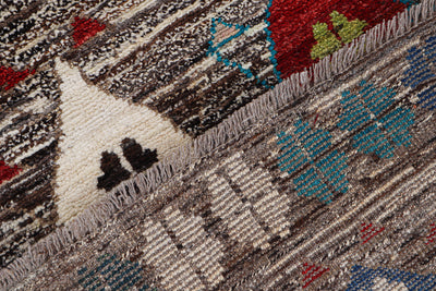 Taimany - Tappeto Tribale in Lana Multicolore - Fatto a Mano 192x143cm - CarpetLiving