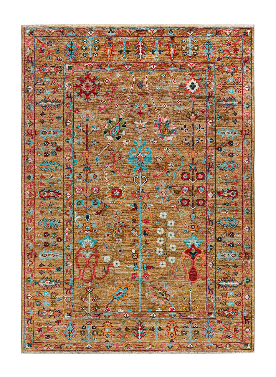 Handmade Ziegler Decorative Floral Rug, 188x130cm