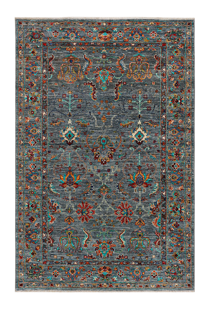 Handmade Ziegler Decorative Floral Rug, 196x128cm