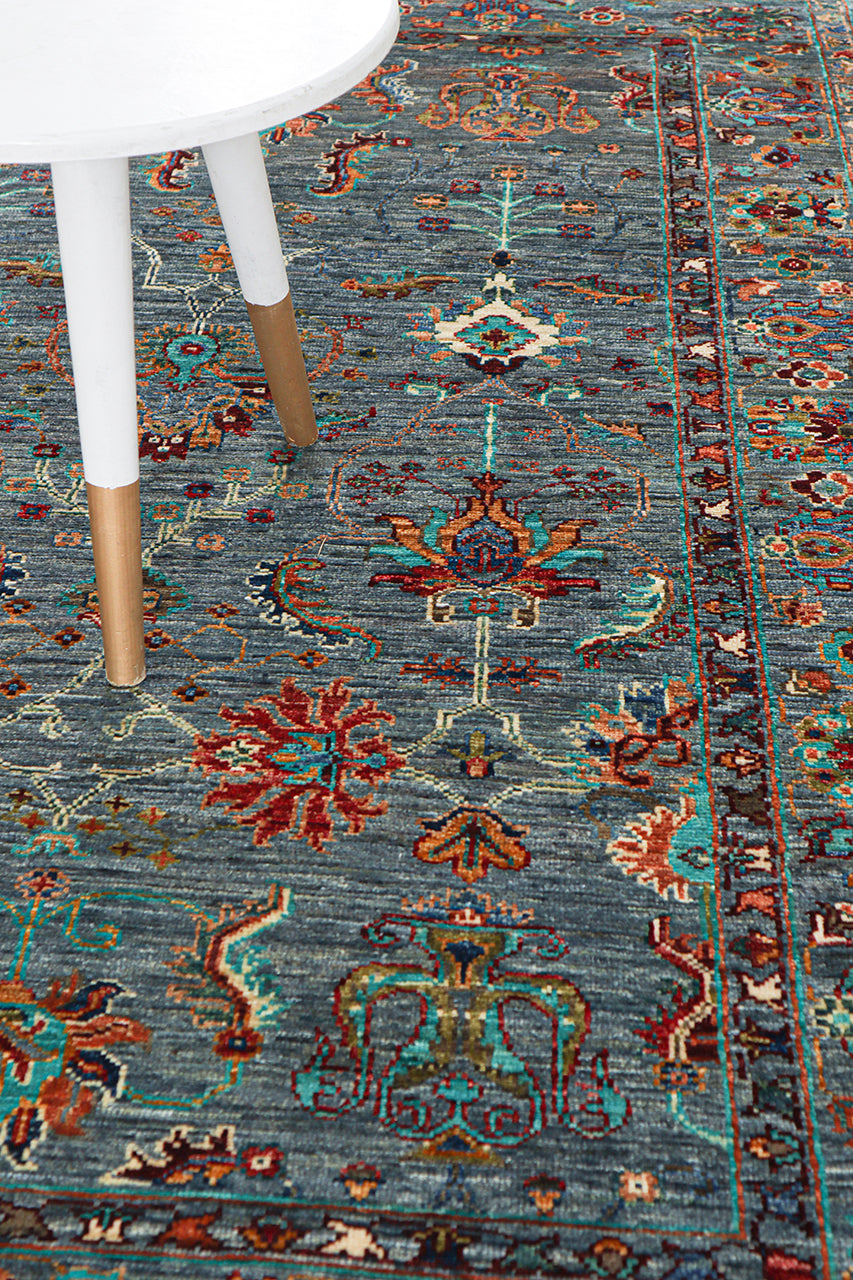 Handmade Ziegler Decorative Floral Rug, 196x128cm