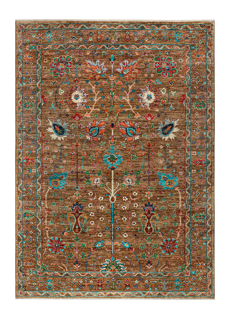 Handmade Ziegler Decorative Floral Rug, 213x154cm