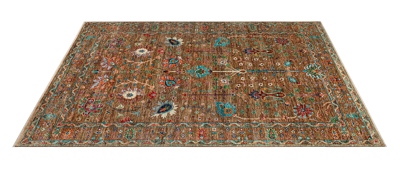 Handmade Ziegler Decorative Floral Rug, 213x154cm
