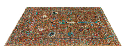 Handmade Ziegler Decorative Floral Rug, 213x154cm