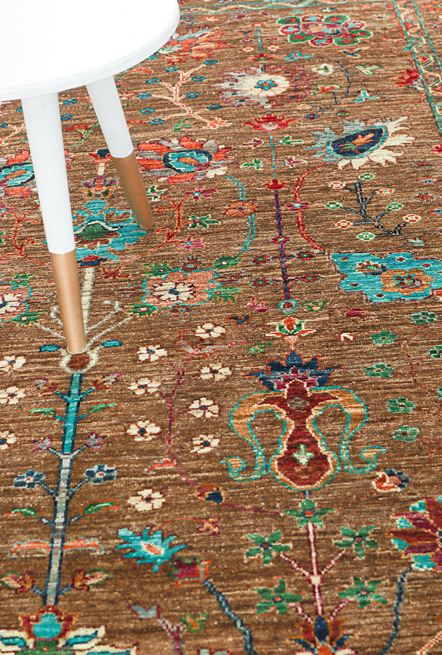 Handmade Ziegler Decorative Floral Rug, 213x154cm