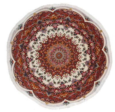 Tappeto Persiano Tabriz, rotondo, multicolore - CarpetLiving