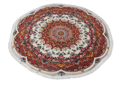 Tappeto Persiano Tabriz, rotondo, multicolore - CarpetLiving