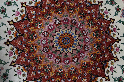 Tappeto Persiano Tabriz, rotondo, multicolore - CarpetLiving