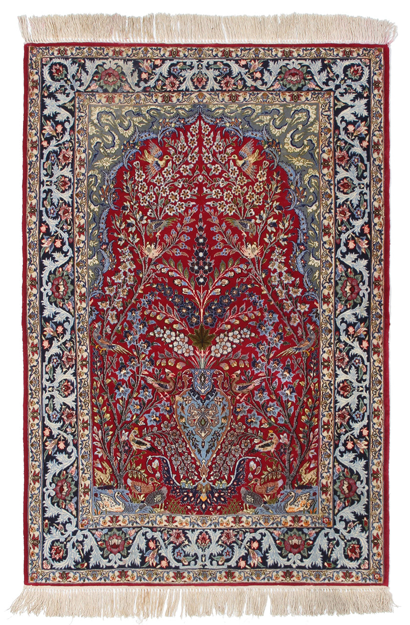 Persian Isfahan Silk & Wool Rug 161_110 cm