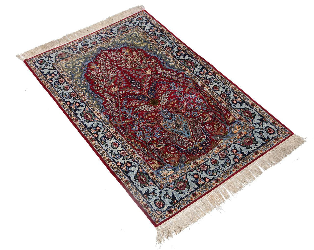 Persian Isfahan Silk & Wool Rug 161_110 cm