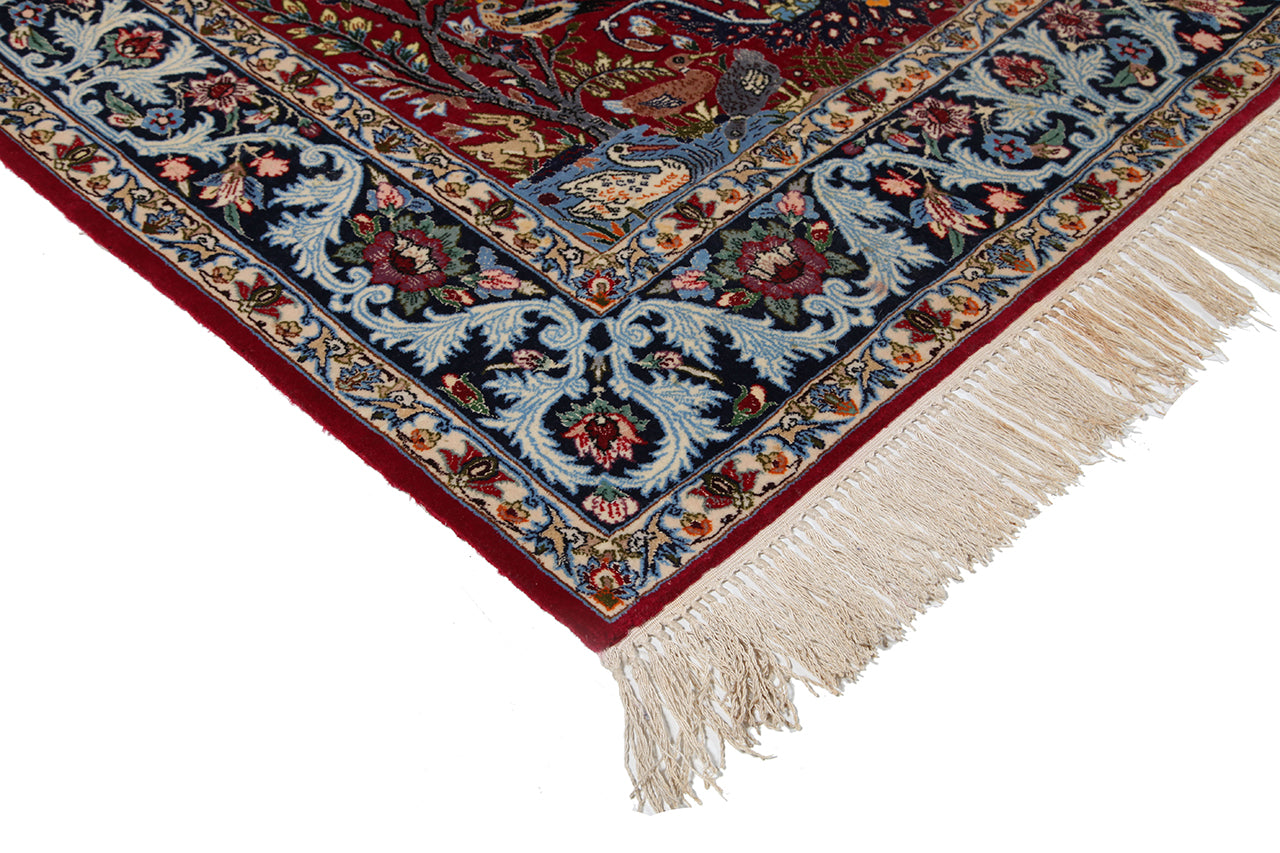 Persian Isfahan Silk & Wool Rug 161_110 cm