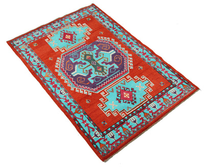 Tappeto Kazak Classico, Multicolore, fatto a mano, 185x130cm - CarpetLiving