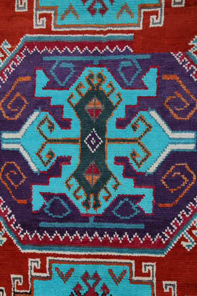 Tappeto Kazak Classico, Multicolore, fatto a mano, 185x130cm - CarpetLiving