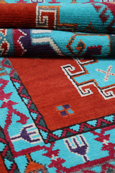 Tappeto Kazak Classico, Multicolore, fatto a mano, 185x130cm - CarpetLiving