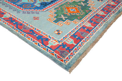 Tappeto Kazak Classico, Multicolore, fatto a mano, 187x124cm - CarpetLiving
