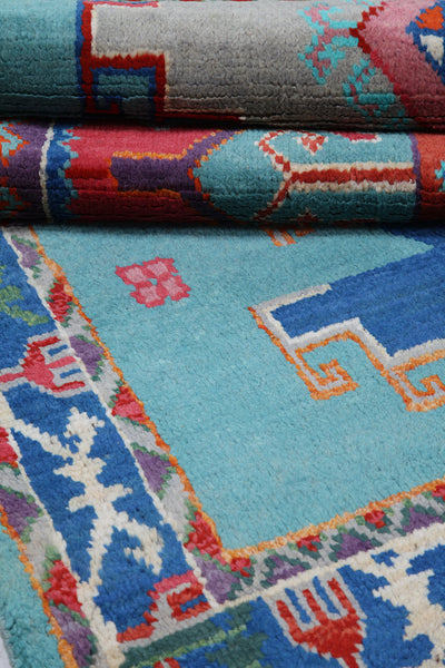Tappeto Kazak Classico, Blu, fatto a mano, 194x123cm - CarpetLiving