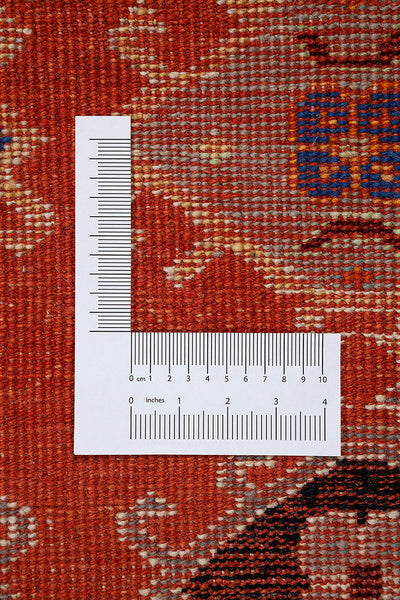 Classic Kazak carpet, Orange, handmade, 151x96cm