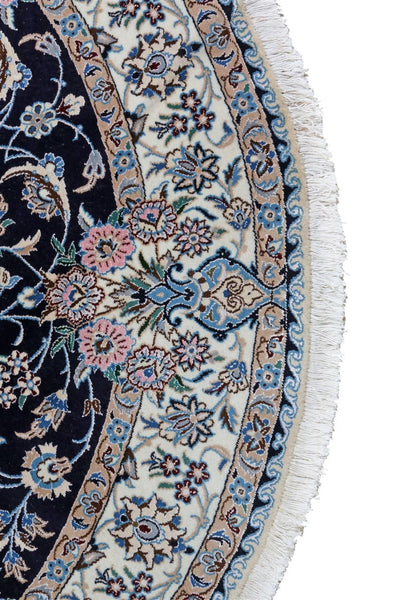 Fine Persian Nain Round Rug 9La 200_200 cm