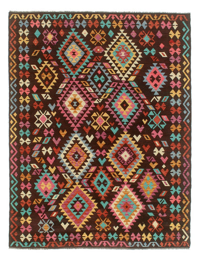 Tappeto Kilim Kaudani Afghan fatto a mano multicolore 291x205cm - CarpetLiving