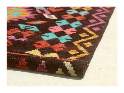 Tappeto Kilim Kaudani Afghan fatto a mano multicolore 291x205cm - CarpetLiving