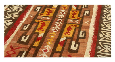Tappeto Kilim moderno in lana multicolore 288x198cm - CarpetLiving