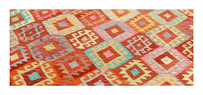 Tappeto Kilim Kaudani Afghan fatto a mano multicolore 347x253cm - CarpetLiving
