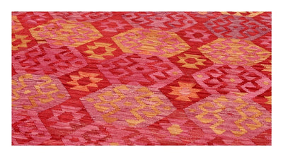 Tappeto Kilim Kaudani Afghan fatto a mano multicolore 357x252cm - CarpetLiving
