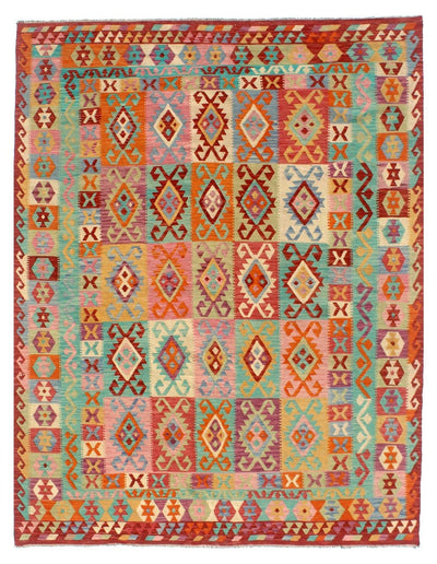 Tappeto Kilim Kaudani Afghan fatto a mano multicolore 345x252cm - CarpetLiving