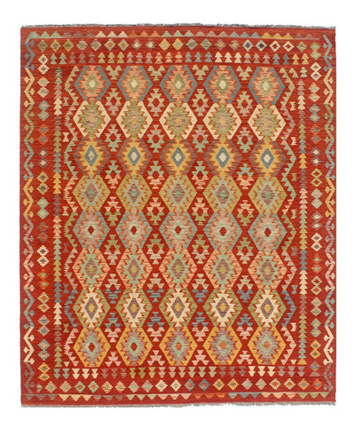 Tappeto Kilim Kaudani Afghan fatto a mano multicolore 297x254cm - CarpetLiving