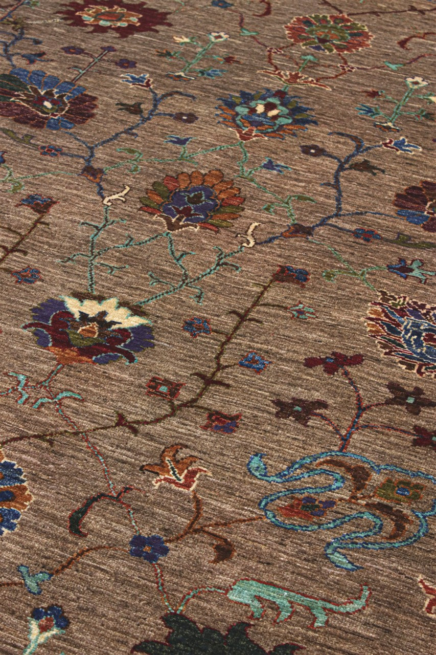 Tappeto Ziegler Decorativo floreale, fatto a mano 243x177cm
