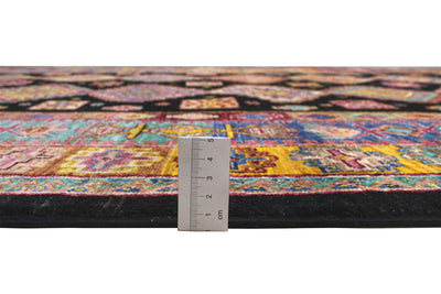 Tappeto Afghan multicolore in lana, fatto a mano 248x165cm - CarpetLiving
