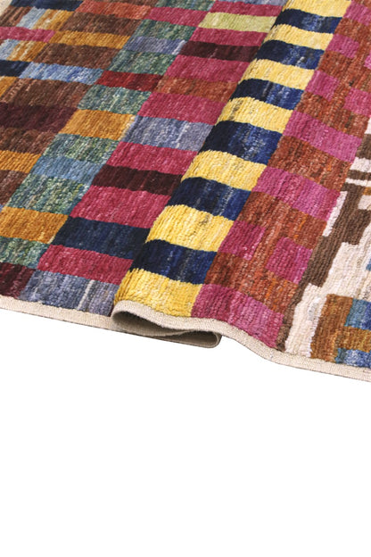 Taimany - Multicolor Tribal Wool Rug - Hand-Knotted 170x128cm