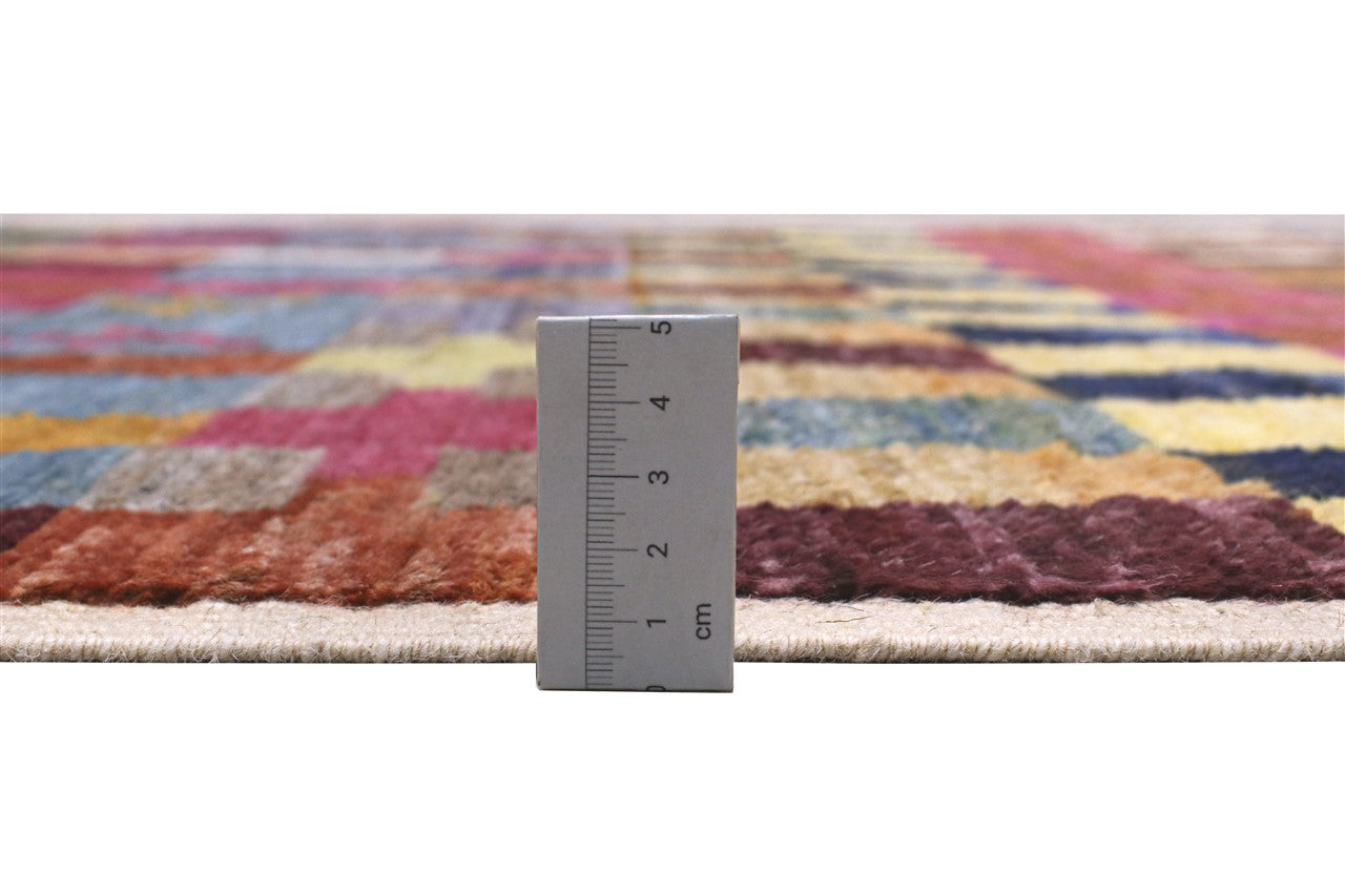 Taimany - Multicolor Tribal Wool Rug - Hand-Knotted 170x128cm