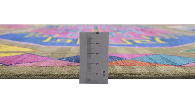 Tappeto Kazak Classico, Verde, fatto a mano, 290x201cm - CarpetLiving