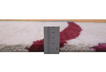 Modern design multi Berber style carpet, handmade 302x198cm