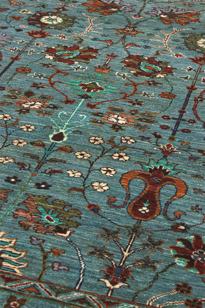 Handmade Ziegler Decorative Floral Rug, 246x176cm