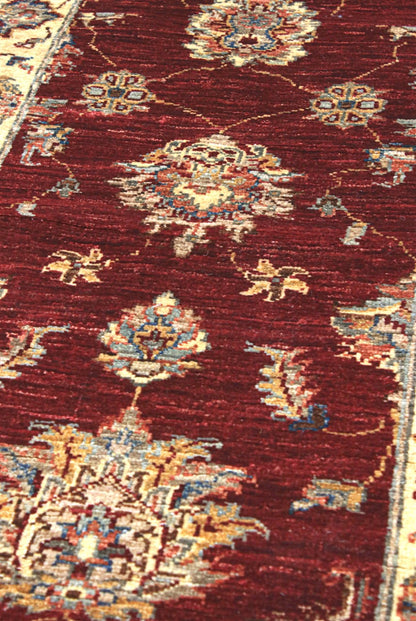 Handmade Premium Ziegler Farahan Wool Rug, 192x61cm