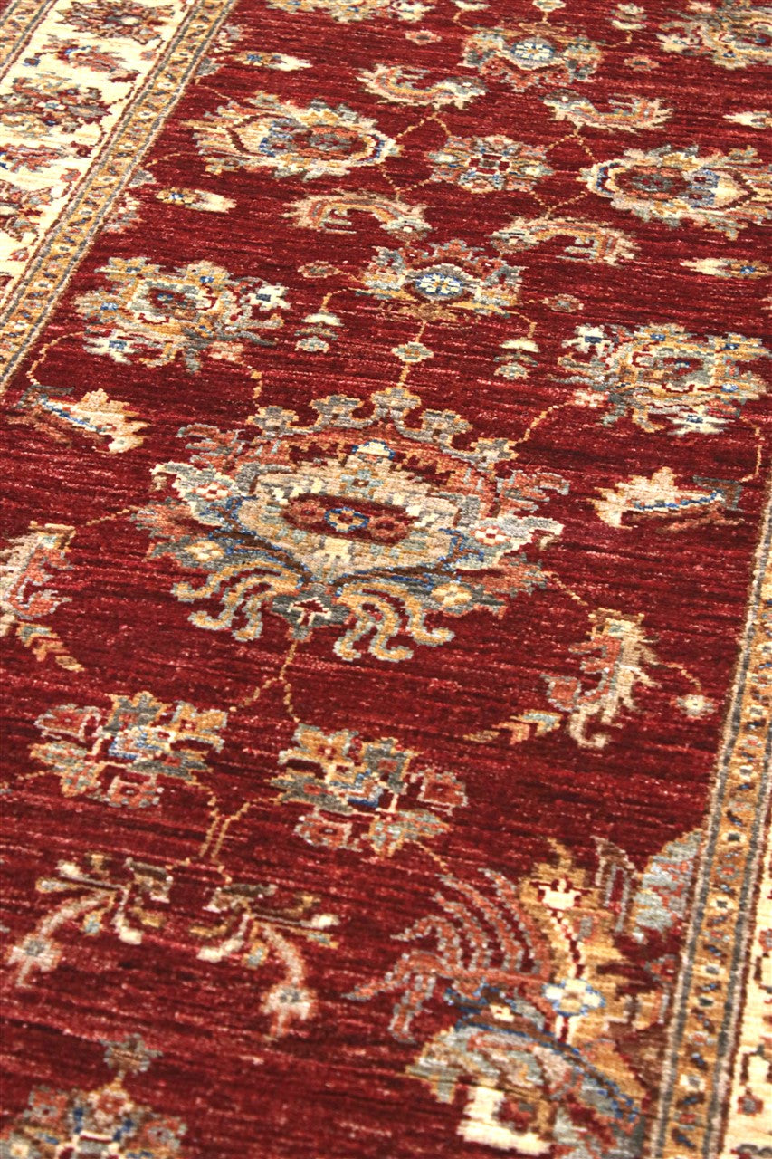 Tappeto Ziegler Farahan premium in lana, fatto a mano 306x83cm