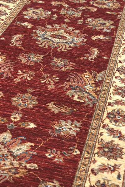Tappeto Ziegler Farahan premium in lana, fatto a mano 308x87cm - CarpetLiving