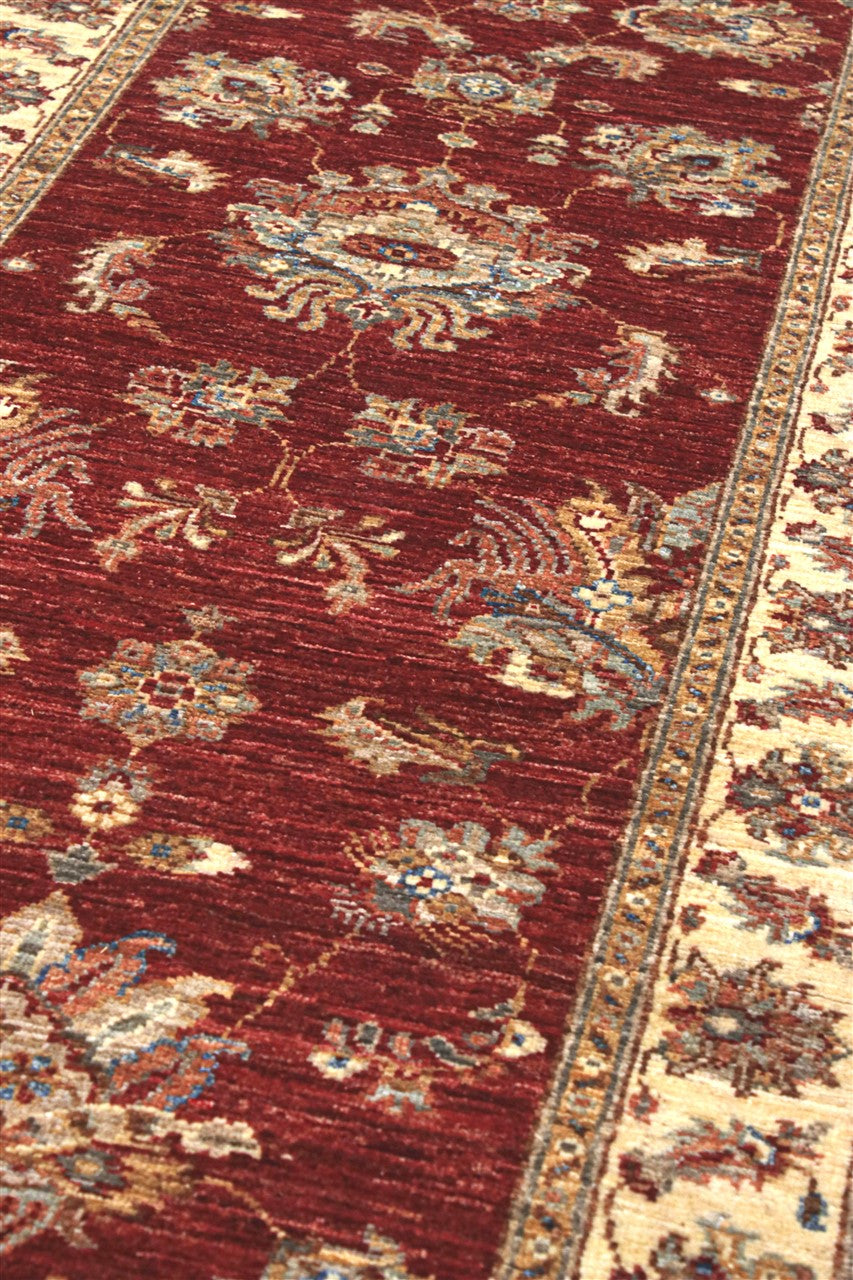 Tappeto Ziegler Farahan premium in lana, fatto a mano 308x87cm