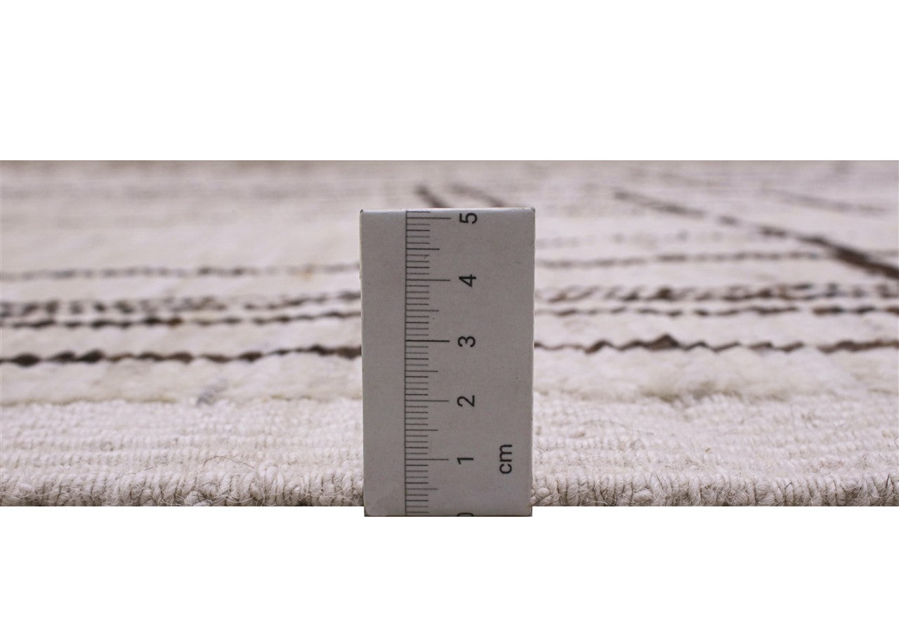 Modern design white Berber style carpet, handmade 381x288cm