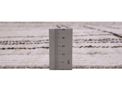 Tappeto design moderno bianco stile berbero, fatto a mano 381x288cm - CarpetLiving