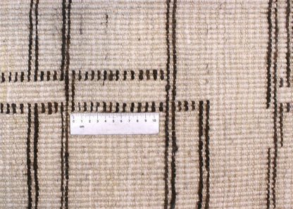 Modern design white Berber style carpet, handmade 381x288cm