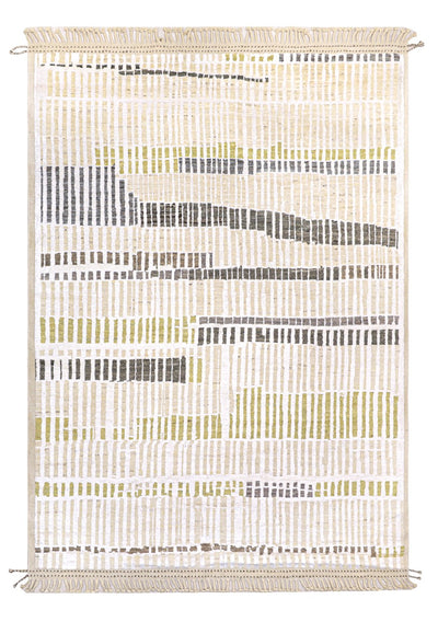 Tappeto design moderno multicolore stile berbero, fatto a mano 376x279cm - CarpetLiving