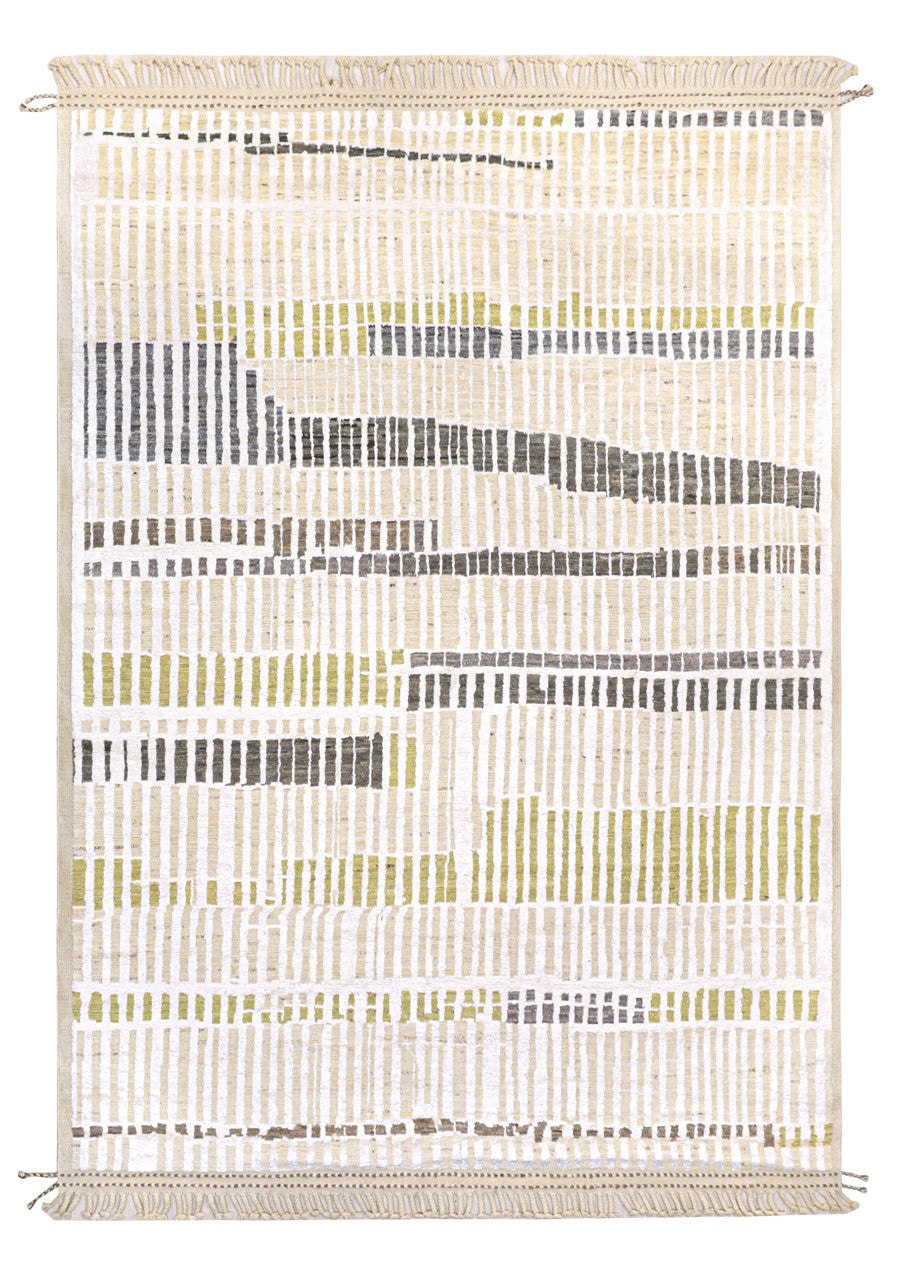 Modern design multi Berber style carpet, handmade 376x279cm