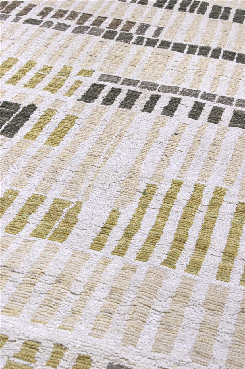 Modern design multi Berber style carpet, handmade 376x279cm