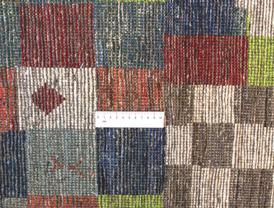 Taimany - Tappeto Tribale in Lana Multicolore - Fatto a Mano 203x147cm