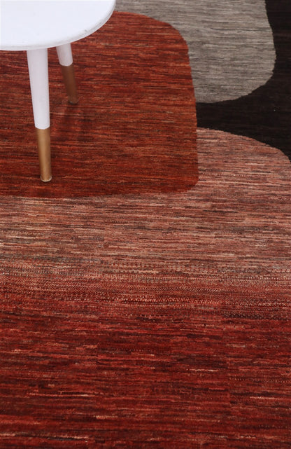 Modern design wool carpet, handmade, multi, 290x215cm