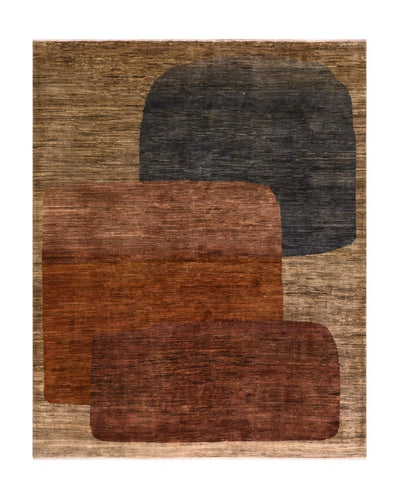 Tappeto moderno di design, fatto a mano, multicolore,  273x225cm - CarpetLiving