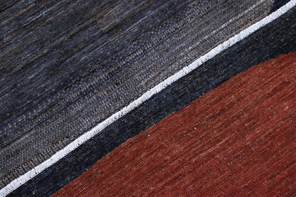 Modern design wool carpet, handmade, multi, 231x170cm