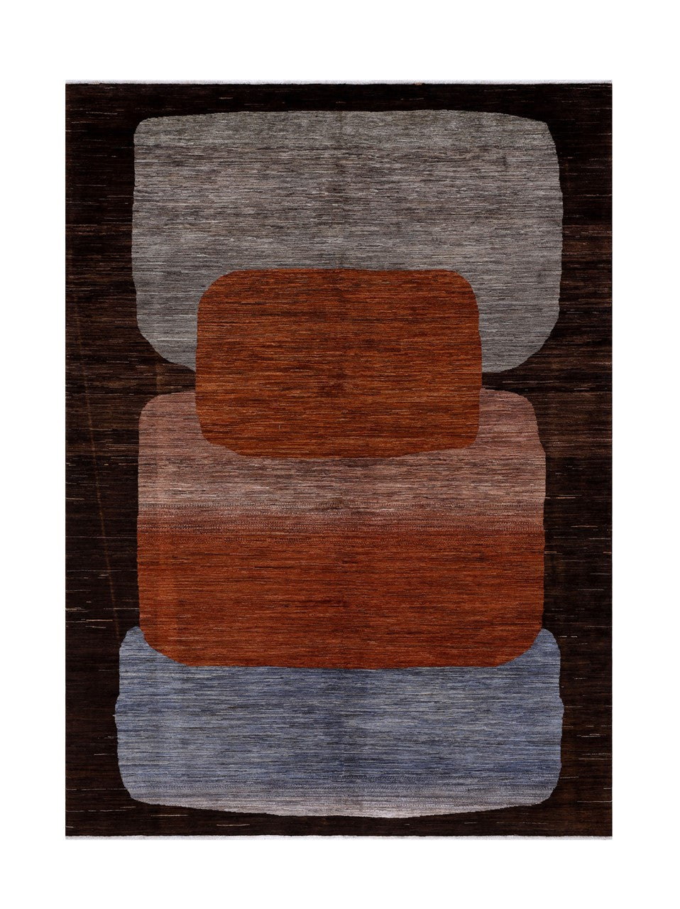 Tappeto moderno di design, fatto a mano, multicolore,  235x176cm